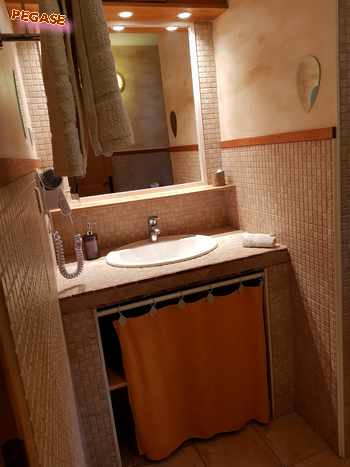 SDB Pégase Salle de bain Chambre Pégase à PEGASE - Complexe libertin prés Ile du Levant, côte d'azur